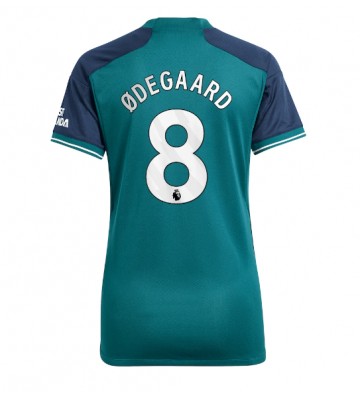 Arsenal Martin Odegaard #8 Tercera Equipación Mujer 2023-24 Manga Corta